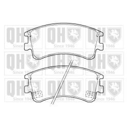 Stabdžių trinkelių rinkinys, diskinis stabdys QUINTON HAZELL BP1378