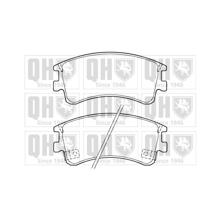 Stabdžių trinkelių rinkinys, diskinis stabdys QUINTON HAZELL BP1378