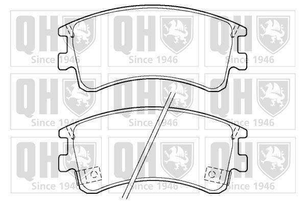 Stabdžių trinkelių rinkinys, diskinis stabdys QUINTON HAZELL BP1378