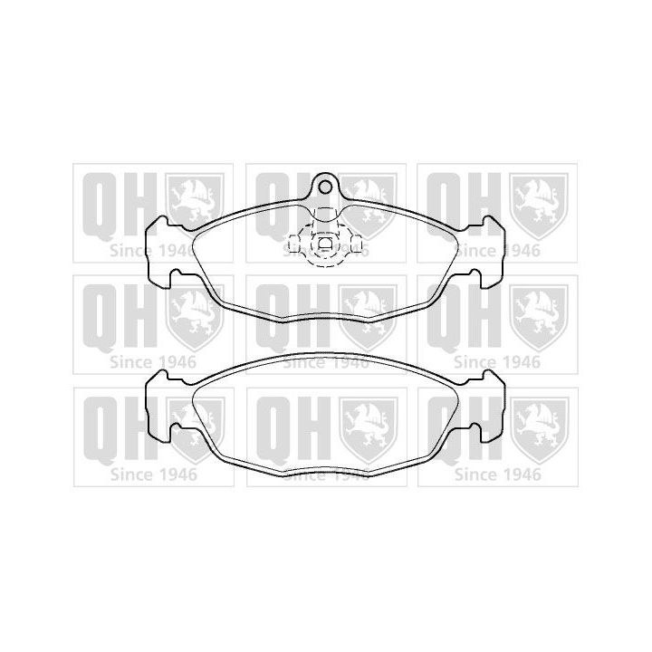 Stabdžių trinkelių rinkinys, diskinis stabdys QUINTON HAZELL BP1385