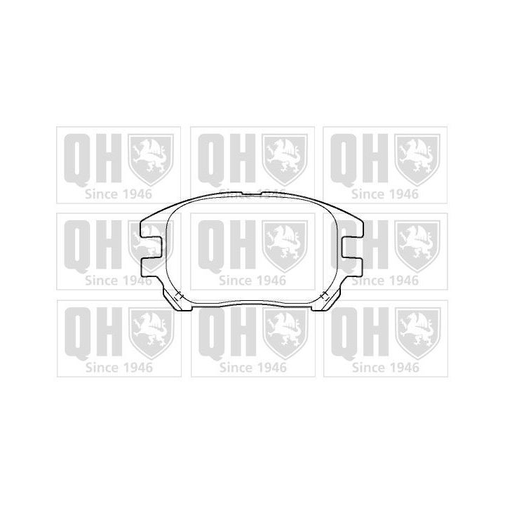 Stabdžių trinkelių rinkinys, diskinis stabdys QUINTON HAZELL BP1388