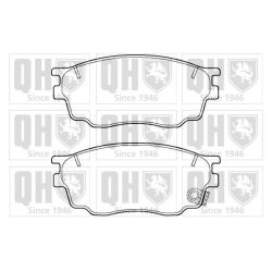 Stabdžių trinkelių rinkinys, diskinis stabdys QUINTON HAZELL BP1411