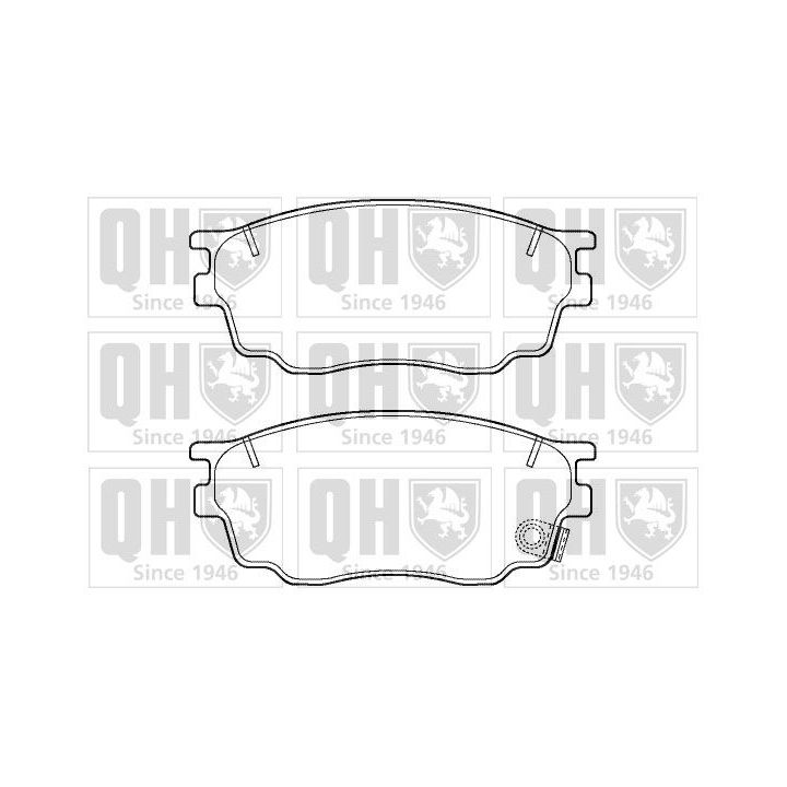 Stabdžių trinkelių rinkinys, diskinis stabdys QUINTON HAZELL BP1411