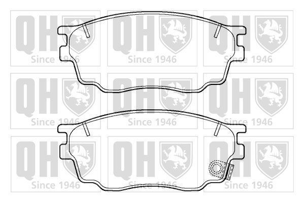 Stabdžių trinkelių rinkinys, diskinis stabdys QUINTON HAZELL BP1411
