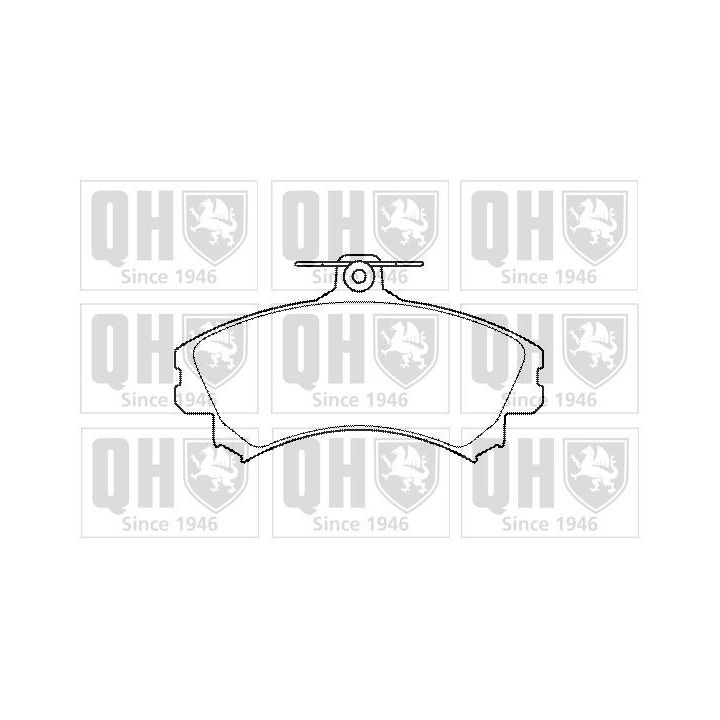 Stabdžių trinkelių rinkinys, diskinis stabdys QUINTON HAZELL BP1430