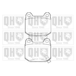 Stabdžių trinkelių rinkinys, diskinis stabdys QUINTON HAZELL BP1449