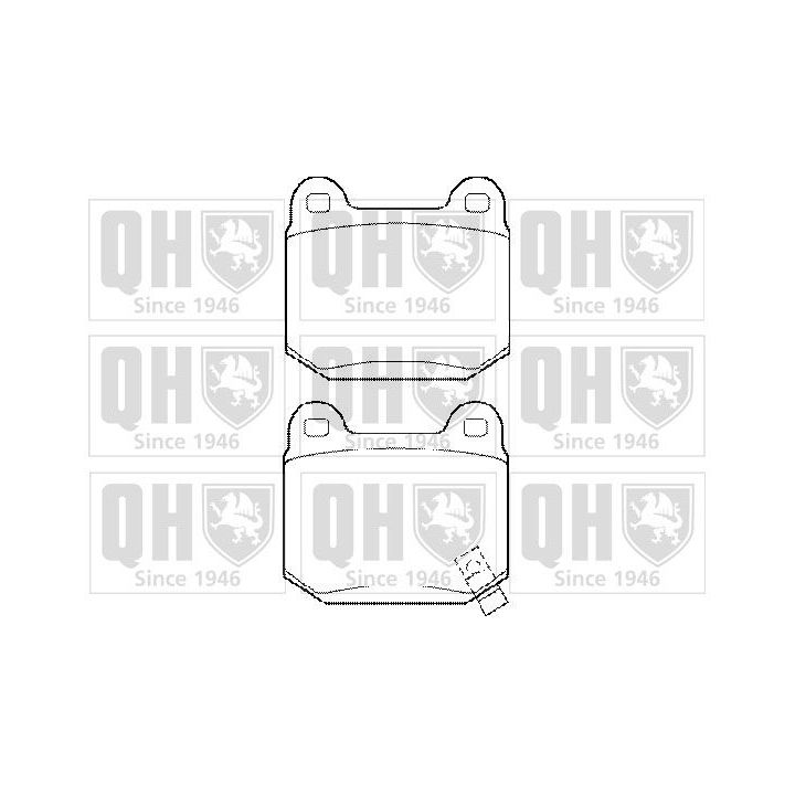 Stabdžių trinkelių rinkinys, diskinis stabdys QUINTON HAZELL BP1449