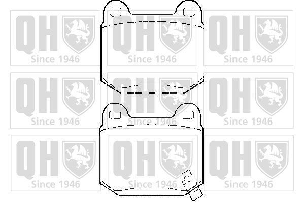 Stabdžių trinkelių rinkinys, diskinis stabdys QUINTON HAZELL BP1449