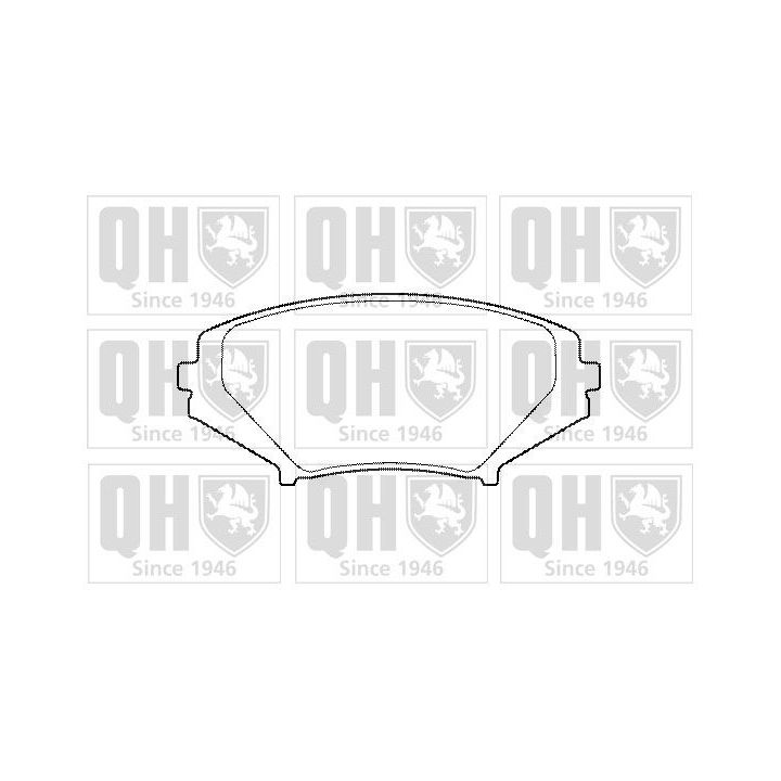 Stabdžių trinkelių rinkinys, diskinis stabdys QUINTON HAZELL BP1460