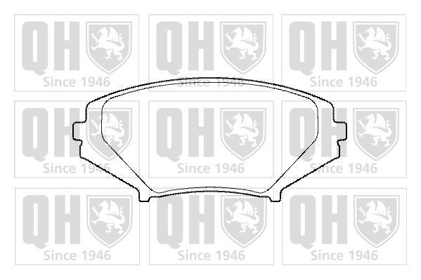 Stabdžių trinkelių rinkinys, diskinis stabdys QUINTON HAZELL BP1460