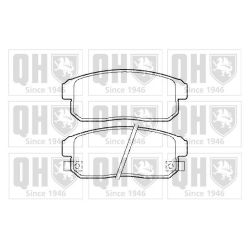 Stabdžių trinkelių rinkinys, diskinis stabdys QUINTON HAZELL BP1472