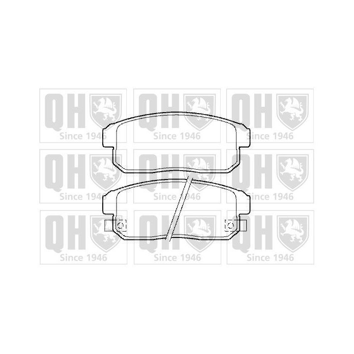 Stabdžių trinkelių rinkinys, diskinis stabdys QUINTON HAZELL BP1472