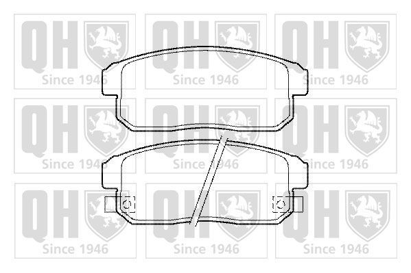 Stabdžių trinkelių rinkinys, diskinis stabdys QUINTON HAZELL BP1472
