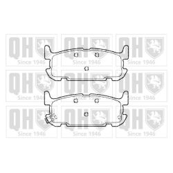 Stabdžių trinkelių rinkinys, diskinis stabdys QUINTON HAZELL BP1490