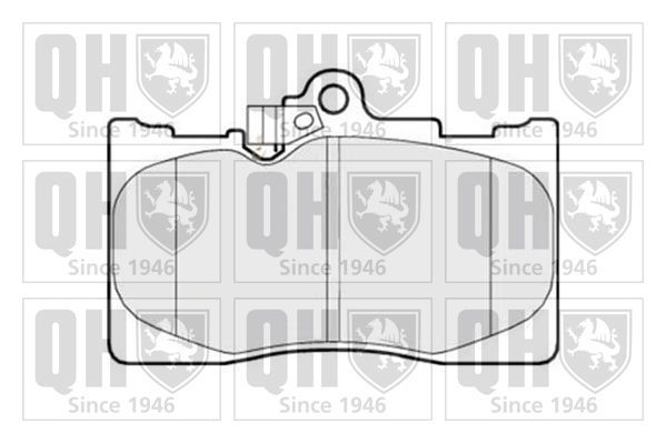 Stabdžių trinkelių rinkinys, diskinis stabdys QUINTON HAZELL BP1519