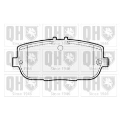 Stabdžių trinkelių rinkinys, diskinis stabdys QUINTON HAZELL BP1521