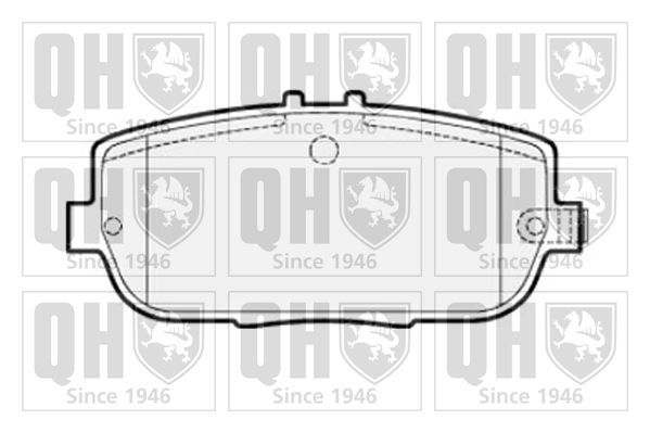 Stabdžių trinkelių rinkinys, diskinis stabdys QUINTON HAZELL BP1521