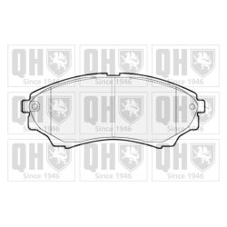 Stabdžių trinkelių rinkinys, diskinis stabdys QUINTON HAZELL BP1523