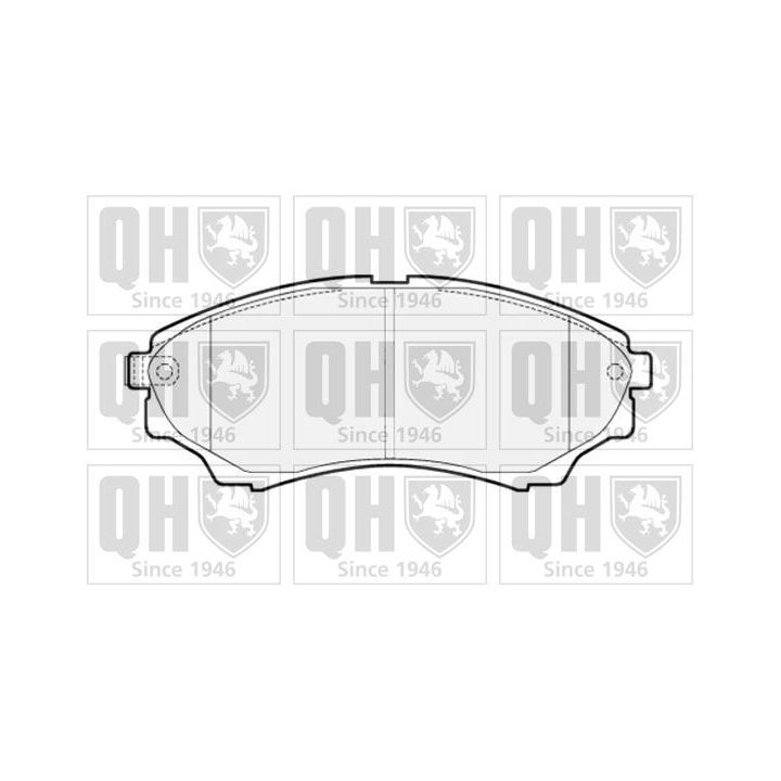 Stabdžių trinkelių rinkinys, diskinis stabdys QUINTON HAZELL BP1523