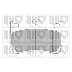 Stabdžių trinkelių rinkinys, diskinis stabdys QUINTON HAZELL BP1540