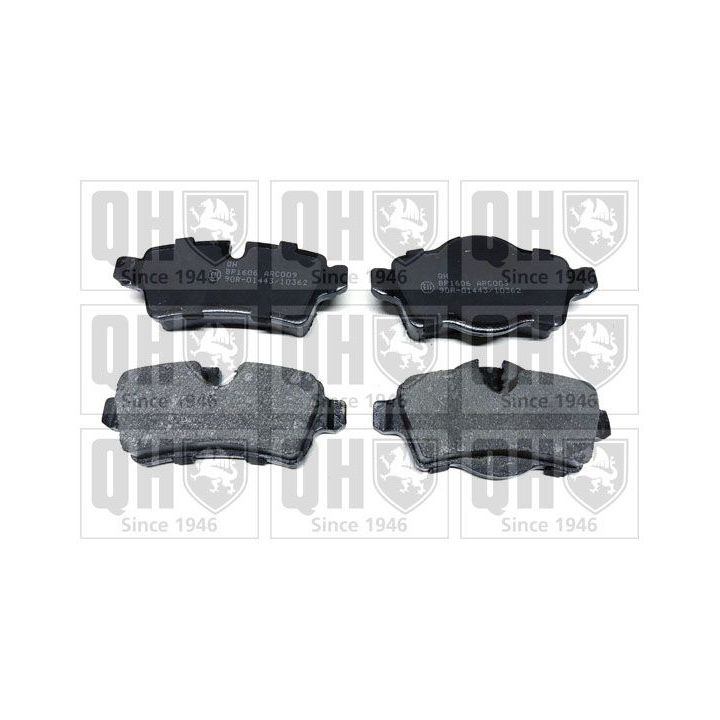 Stabdžių trinkelių rinkinys, diskinis stabdys QUINTON HAZELL BP1606