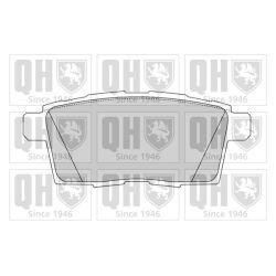 Stabdžių trinkelių rinkinys, diskinis stabdys QUINTON HAZELL BP1627