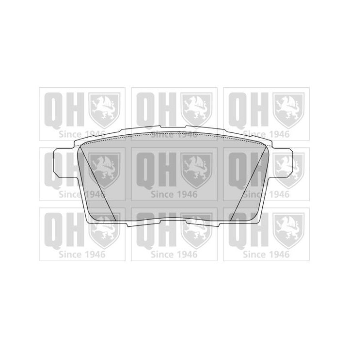 Stabdžių trinkelių rinkinys, diskinis stabdys QUINTON HAZELL BP1627