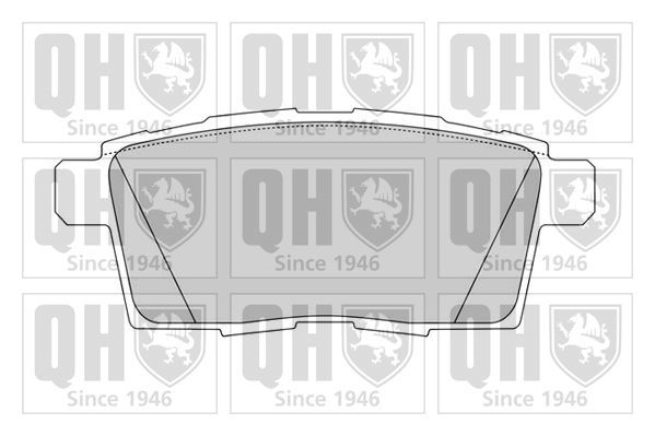 Stabdžių trinkelių rinkinys, diskinis stabdys QUINTON HAZELL BP1627