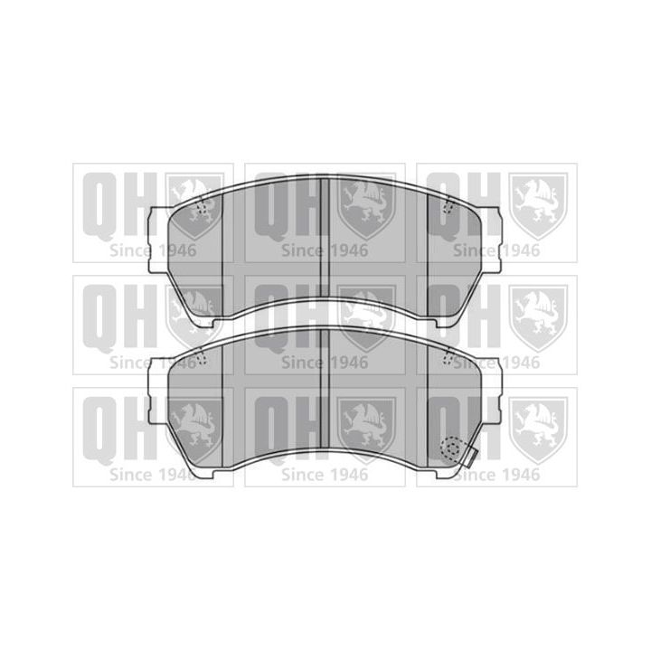 Stabdžių trinkelių rinkinys, diskinis stabdys QUINTON HAZELL BP1671