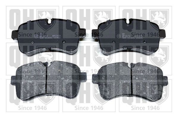 Stabdžių trinkelių rinkinys, diskinis stabdys QUINTON HAZELL BP1672