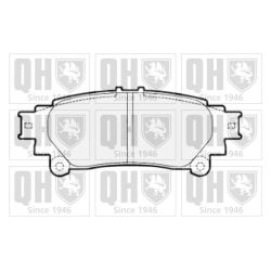 Stabdžių trinkelių rinkinys, diskinis stabdys QUINTON HAZELL BP1700