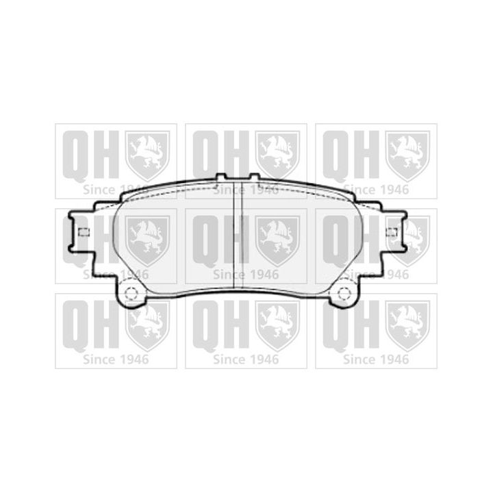 Stabdžių trinkelių rinkinys, diskinis stabdys QUINTON HAZELL BP1700