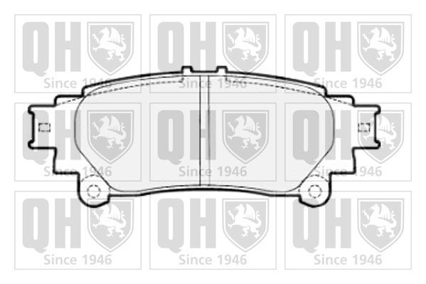 Stabdžių trinkelių rinkinys, diskinis stabdys QUINTON HAZELL BP1700