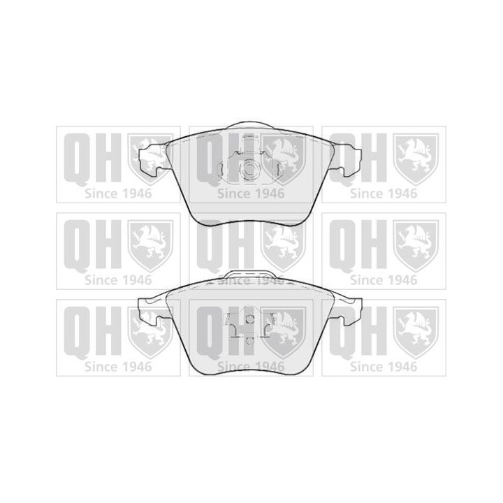 Stabdžių trinkelių rinkinys, diskinis stabdys QUINTON HAZELL BP1730