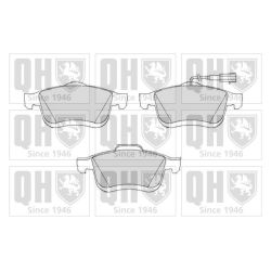 Stabdžių trinkelių rinkinys, diskinis stabdys QUINTON HAZELL BP1733