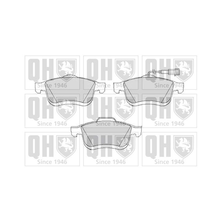 Stabdžių trinkelių rinkinys, diskinis stabdys QUINTON HAZELL BP1733