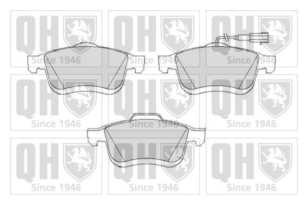 Stabdžių trinkelių rinkinys, diskinis stabdys QUINTON HAZELL BP1733