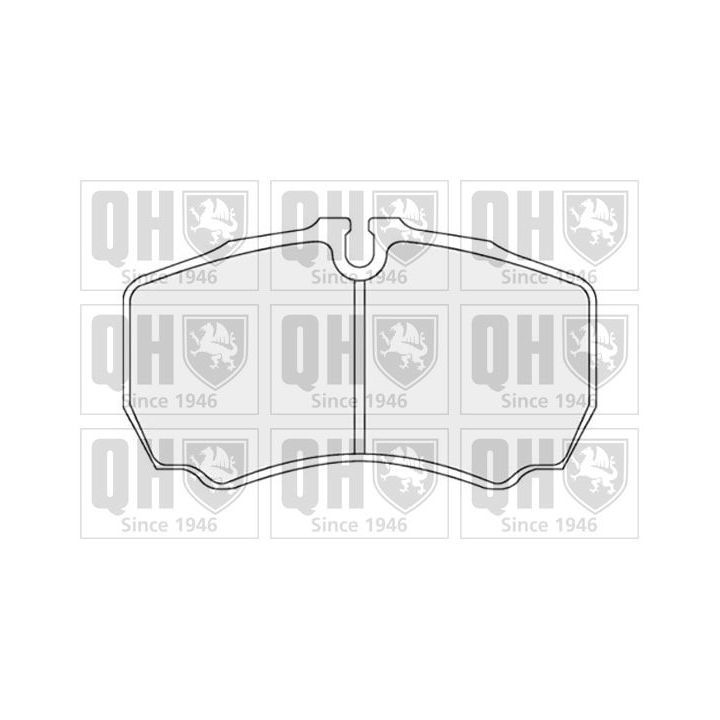 Stabdžių trinkelių rinkinys, diskinis stabdys QUINTON HAZELL BP1734