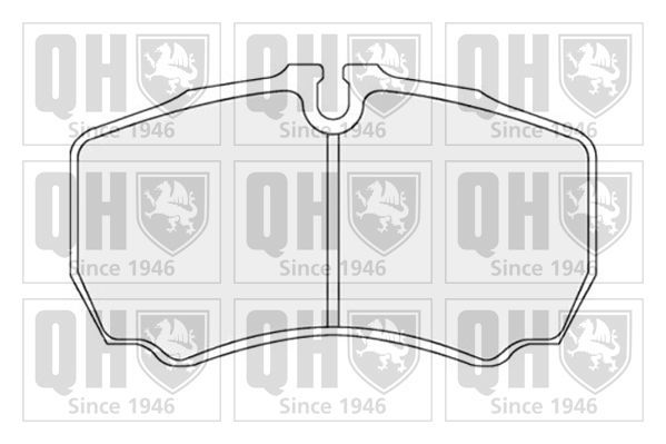 Stabdžių trinkelių rinkinys, diskinis stabdys QUINTON HAZELL BP1734