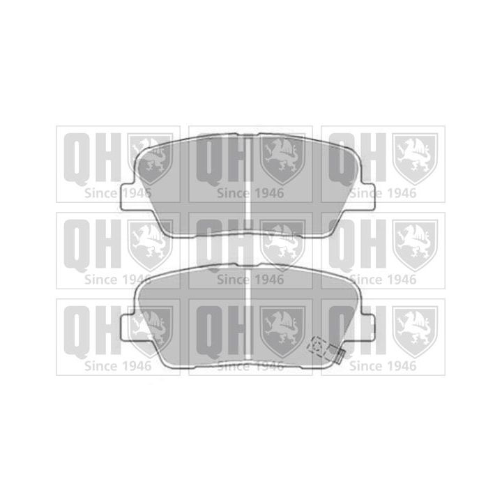 Stabdžių trinkelių rinkinys, diskinis stabdys QUINTON HAZELL BP1775