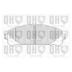 Stabdžių trinkelių rinkinys, diskinis stabdys QUINTON HAZELL BP1812