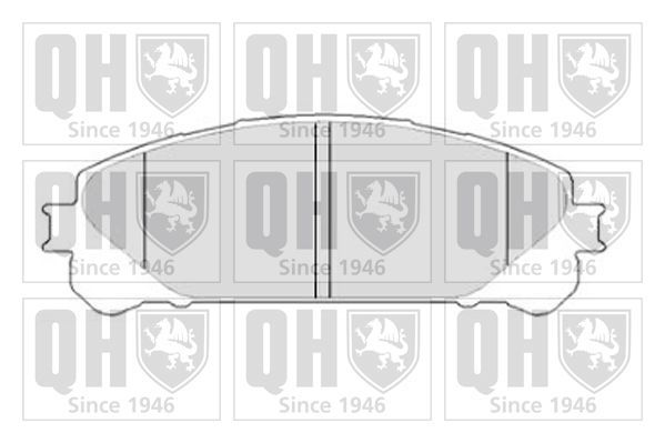 Stabdžių trinkelių rinkinys, diskinis stabdys QUINTON HAZELL BP1812