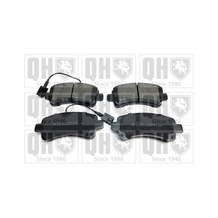 Stabdžių trinkelių rinkinys, diskinis stabdys QUINTON HAZELL BP1875