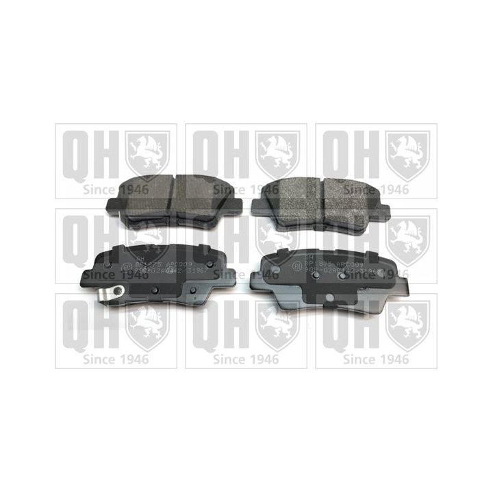 Stabdžių trinkelių rinkinys, diskinis stabdys QUINTON HAZELL BP1880