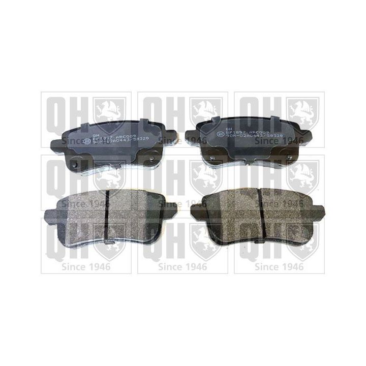 Stabdžių trinkelių rinkinys, diskinis stabdys QUINTON HAZELL BP1897