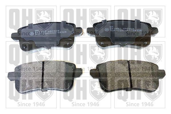 Stabdžių trinkelių rinkinys, diskinis stabdys QUINTON HAZELL BP1897