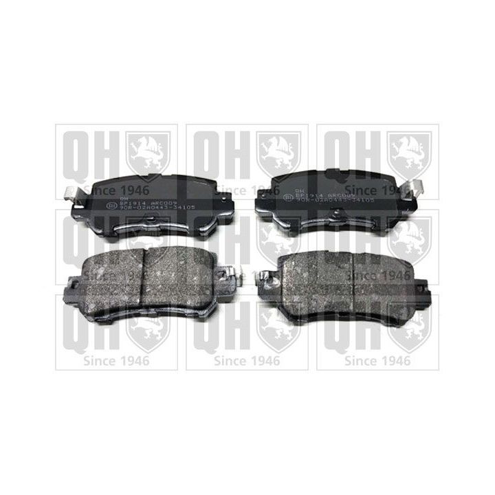 Stabdžių trinkelių rinkinys, diskinis stabdys QUINTON HAZELL BP1914