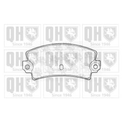 Stabdžių trinkelių rinkinys, diskinis stabdys QUINTON HAZELL BP208