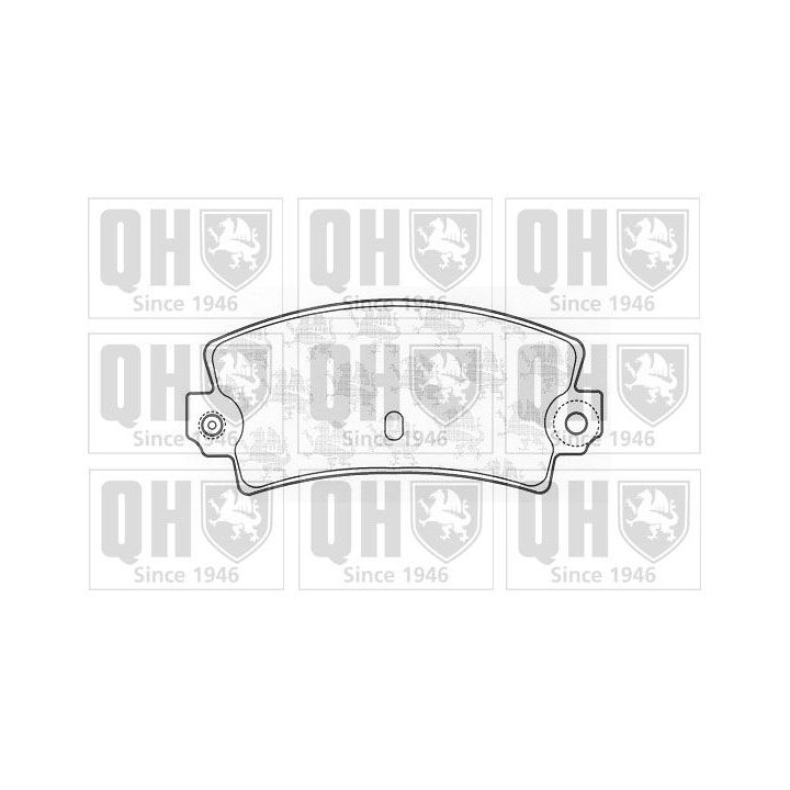 Stabdžių trinkelių rinkinys, diskinis stabdys QUINTON HAZELL BP208