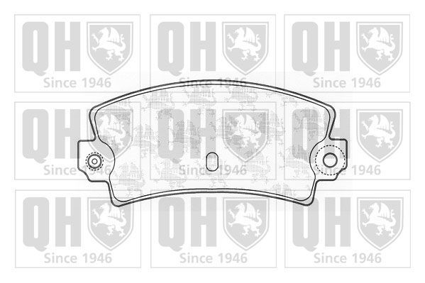 Stabdžių trinkelių rinkinys, diskinis stabdys QUINTON HAZELL BP208